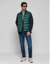Dark green quilted vest - Man - AW2023 | Roberto Verino