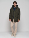 Parka técnica caqui interior acolchado - Hombre | Roberto Verino
