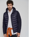 Navy blue two-layer, quilted windbreaker - Man | Roberto Verino