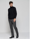 Jersey cuello cisne lana negro - Hombre | Roberto Verino