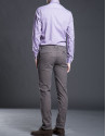 Aubergine micro-print sports shirt