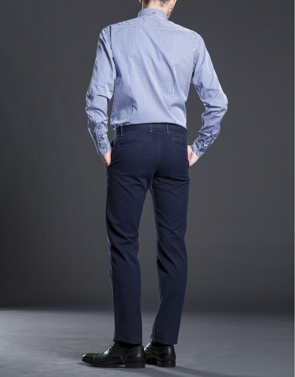 Blue checked sports shirt