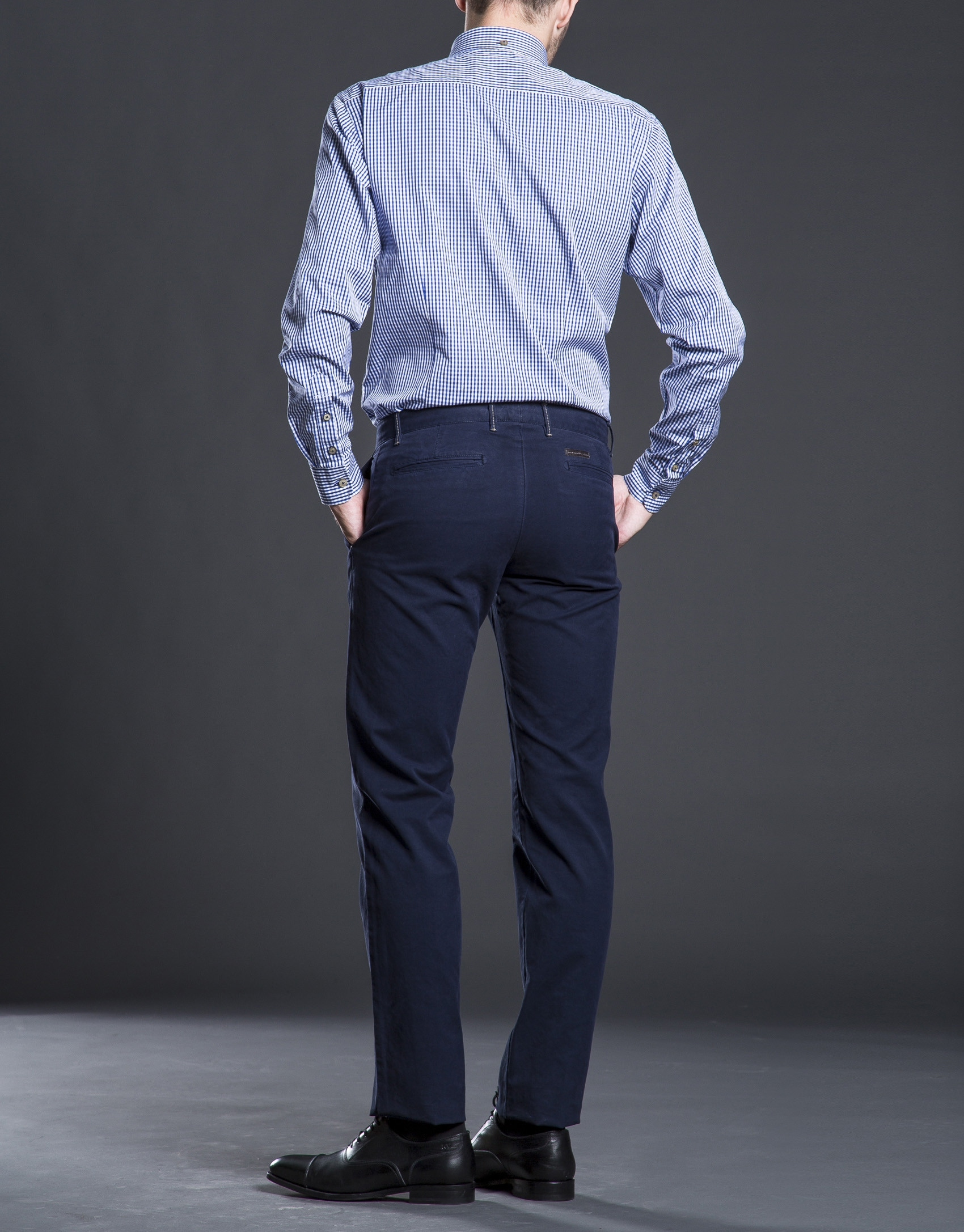 Camisa sport cuadro azul