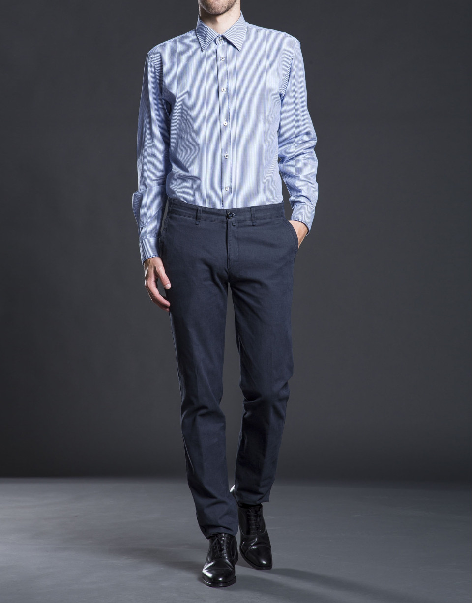 Blue striped sports shirt 