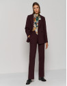 Blazer cruzada crepé doble buganvilla