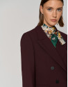 Bougainvillea crepe double-breasted blazer