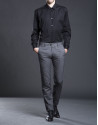 Plain black dress shirt 