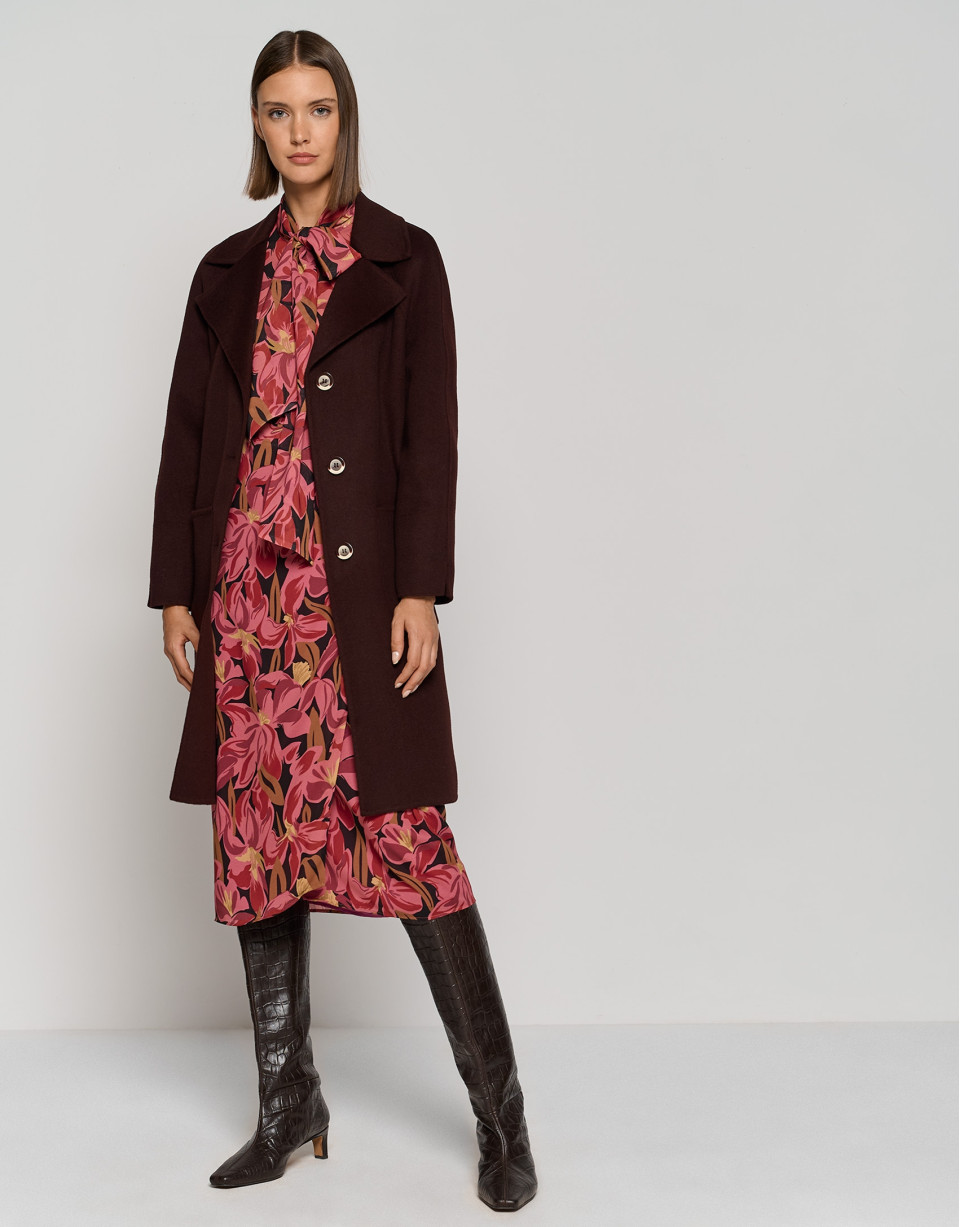 Falda midi estilo pareo crepe Georgette ... | Roberto Verino