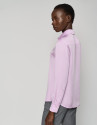 Pink satiny-finish shirt - Woman - AW2023 | Roberto Verino