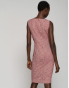 Purple tweed sleeveless straight dress - Woman | Roberto Verino