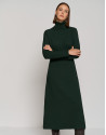 Green knit midi dress with long sleeves - Woman | Roberto Verino