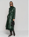 Green knit midi dress with long sleeves - Woman | Roberto Verino