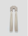 Beige foulard with soft collar