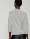 Gray oversize plush sweater - Woman - AW2023 | Roberto Verino