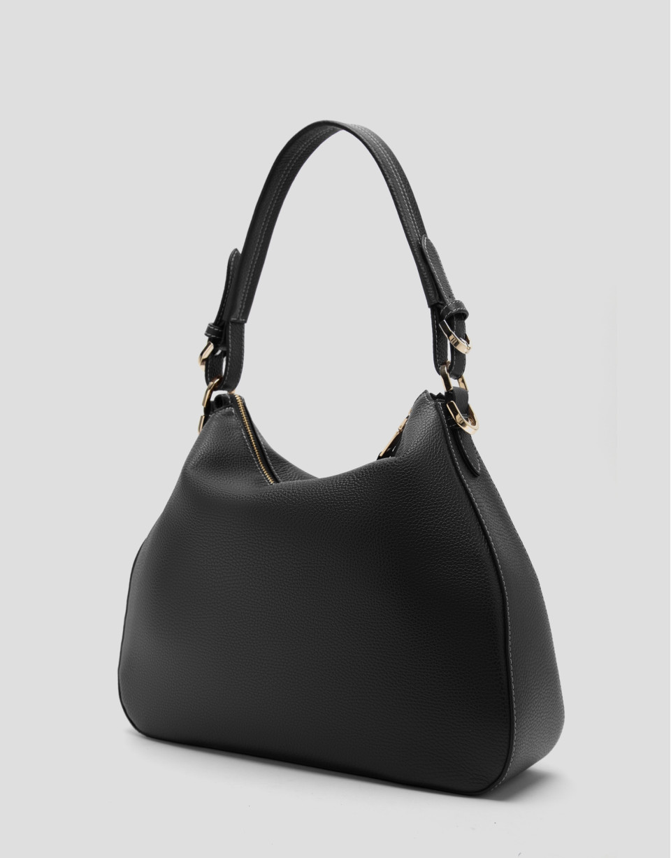 Bolso Hobo Cuca piel negro