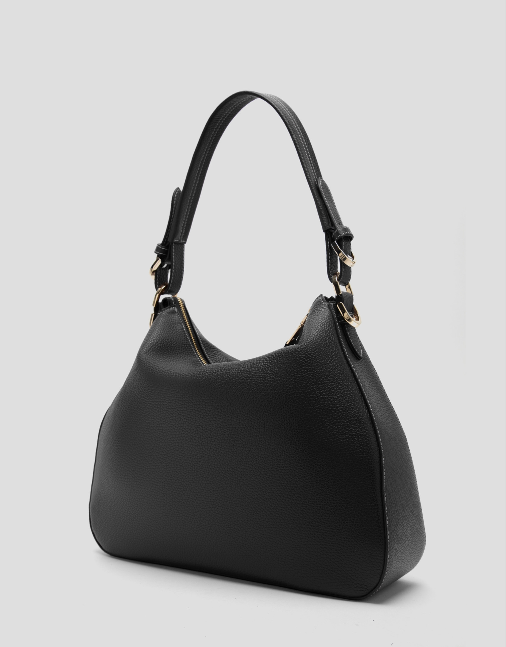 Bolso Hobo Cuca piel negro