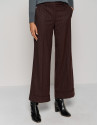 Purple tailored pinstripe pants 