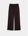 Purple tailored pinstripe pants 