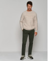 Pantalón chino tintado caqui