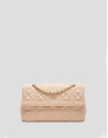 Pink beige quilted Linda Midi shoulder bag | Roberto Verino