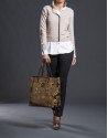 Bolso Africa Tap en tejido jaquard barroco bronce
