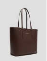 Bolso shopper Sama piel marrón - OI2023 | Roberto Verino