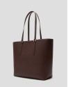 Bolso shopper Sama piel marrón - OI2023 | Roberto Verino