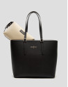 Sama black leather shopper bag - Sale - SS2025 | Roberto Verino