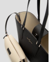 Bolso shopper Sama piel negra - Sale - PV2025 | Roberto Verino