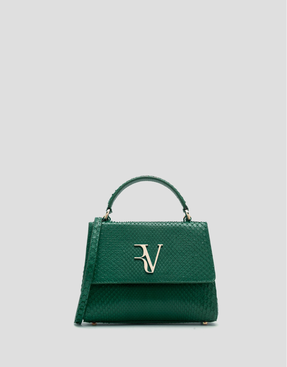Green snakeskin Alice Mini handbag - AW2023 | Roberto Verino