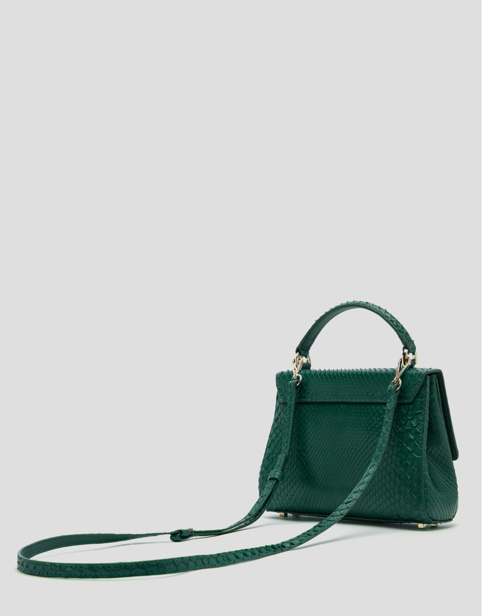 Green snakeskin Alice Mini handbag - AW2023 | Roberto Verino