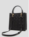 Bolso Satchel Maxi Linda piel acolchada negra | Roberto Verino