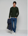 Kakhi green structured sweater