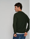 Kakhi green structured sweater