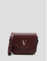 Burgundy leather Cuca Maxi shoulder bag