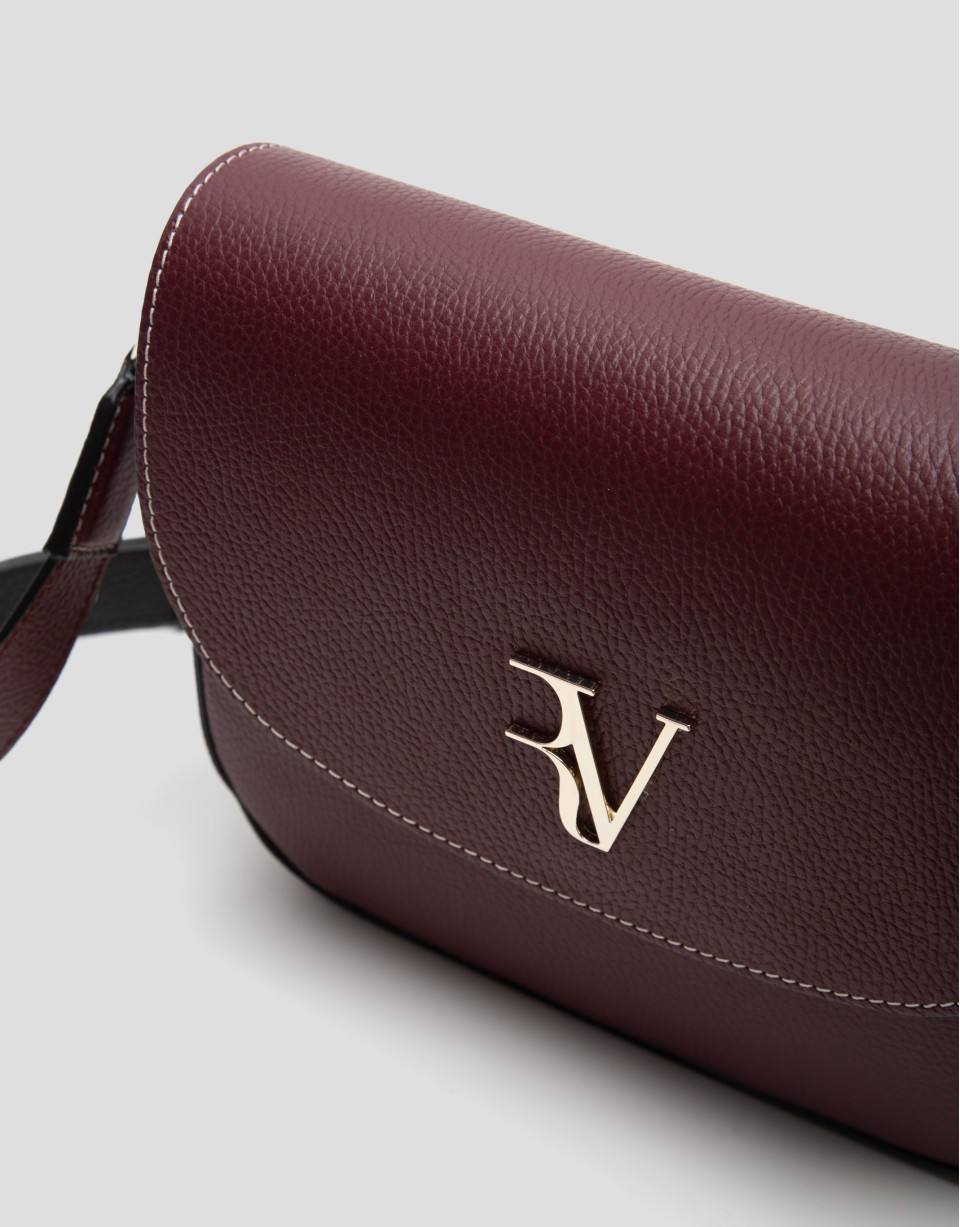 Burgundy leather Cuca Maxi shoulder bag