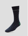 Pack of green checked jacquard socks