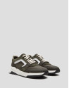 Deportiva estilo runner caqui con suela track