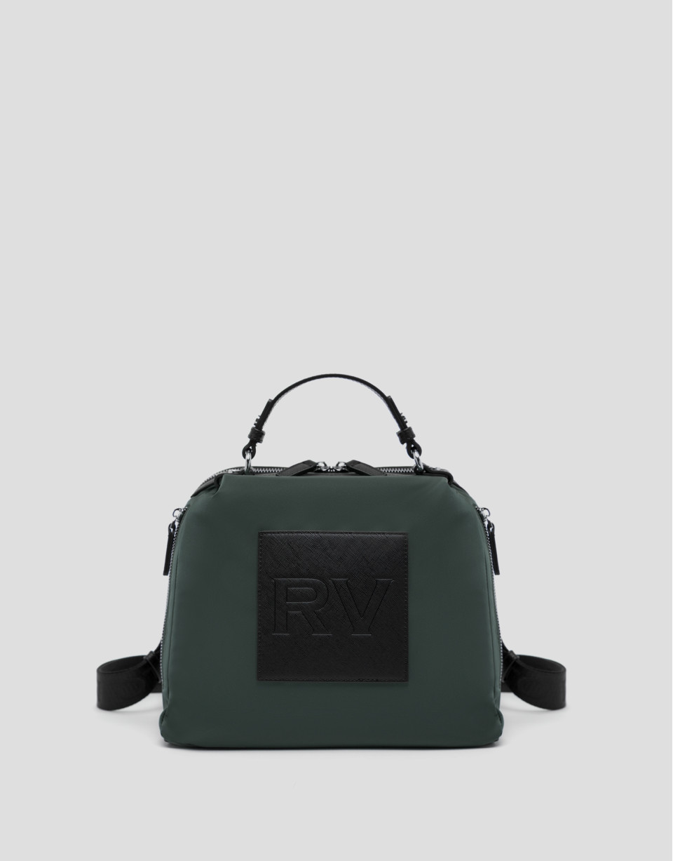 Mochila Dalhia nailon verde grisáceo