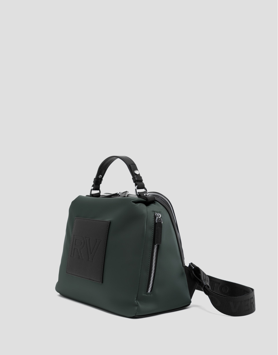 Mochila Dalhia nailon verde grisáceo