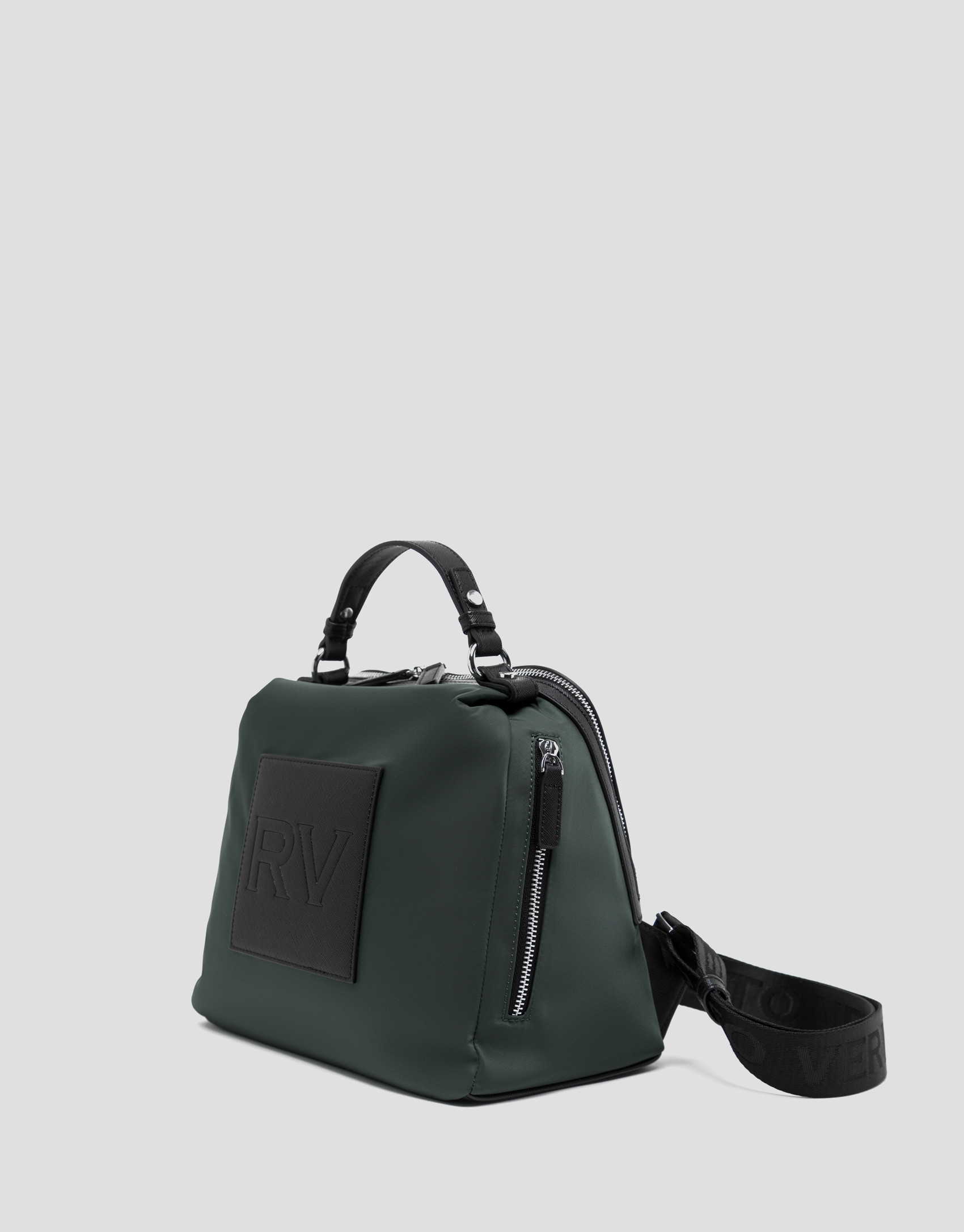Mochila Dalhia nailon verde grisáceo