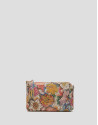 Multicolorfloral Lisa Nano leather clutch bag