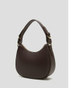 Brown leather Cuca Moon shoulder bag