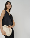 Beige leather Ursula handbag