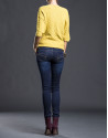 Mustard bee hive sweater 