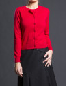 Fine knit red jacket 