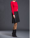 Fine knit red jacket 