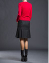 Fine knit red jacket 