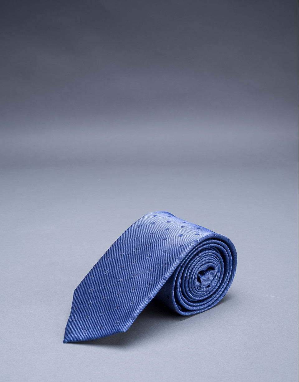 Corbata topos azul