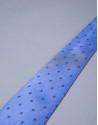 Blue dotted tie